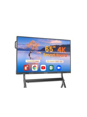 coolhood COOLHOOD - 65" Smart Board, 4K UHD Touchscreen Interactive Digital Whiteboard Display, Electronic All-in-One Computer for Classroom Office Home Business w/Open App Ecosystem (Board & Wall Mount Only)